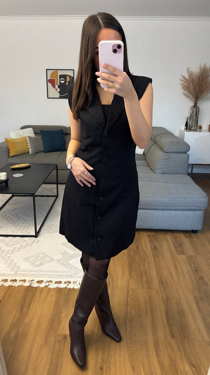 Robe blazer noire