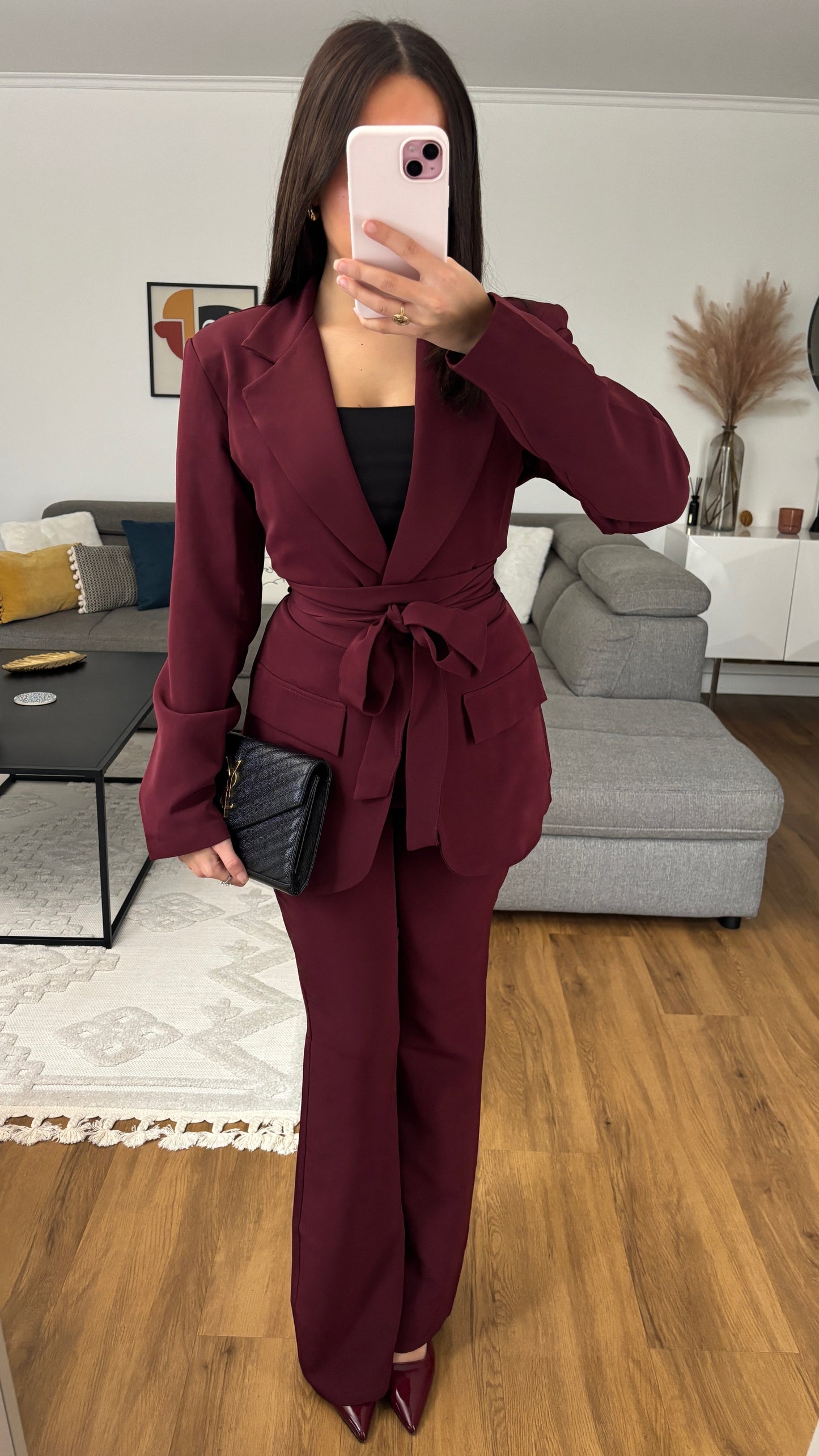 Ensemble blazer bordeaux