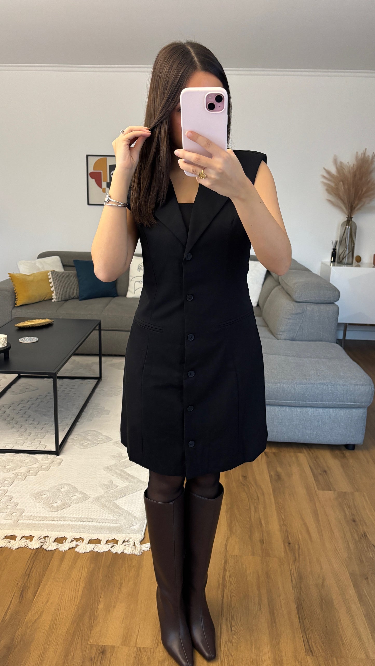 Robe blazer noire